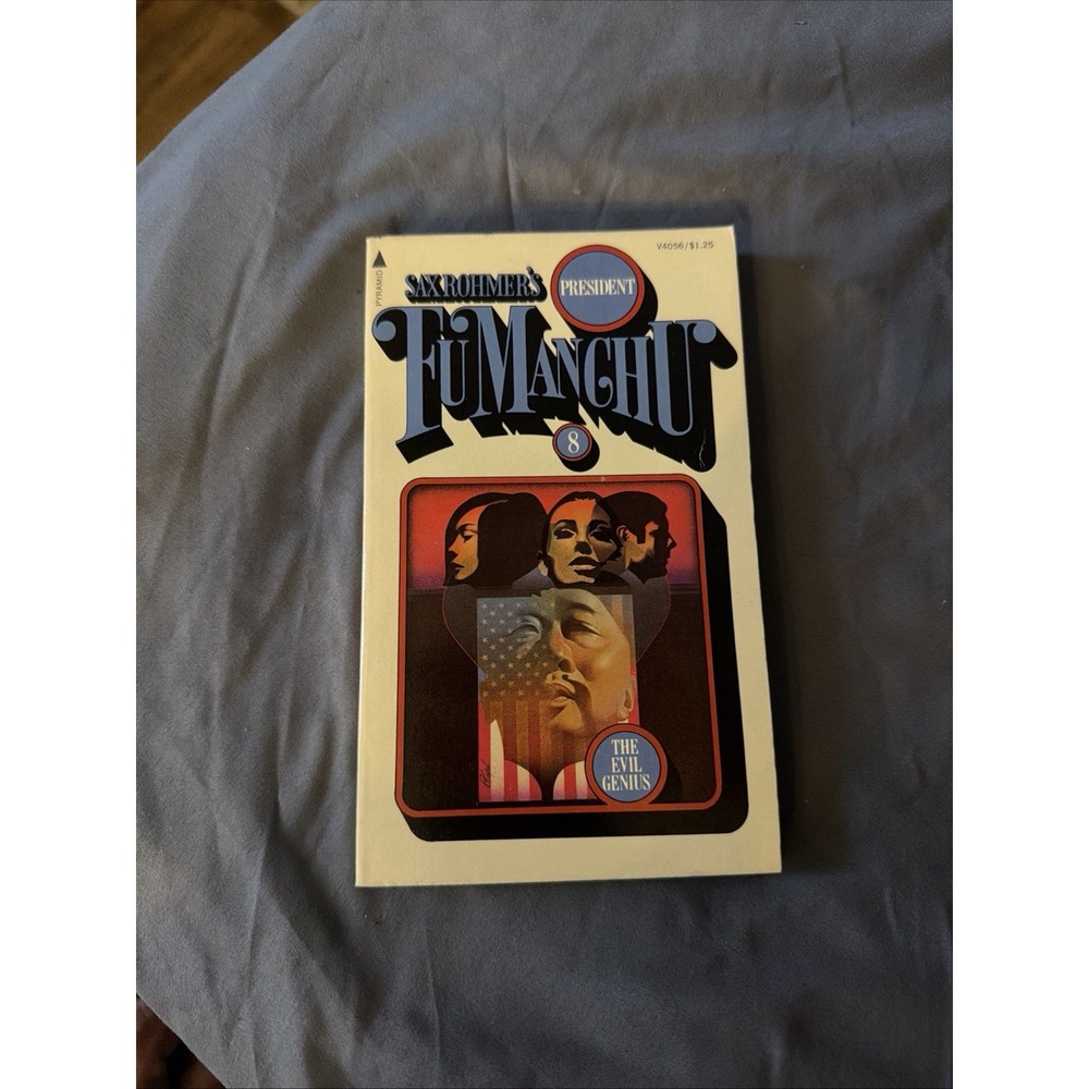 vintage paperback copy of President Fu Manchu (No. 8) by Sax Rohmer